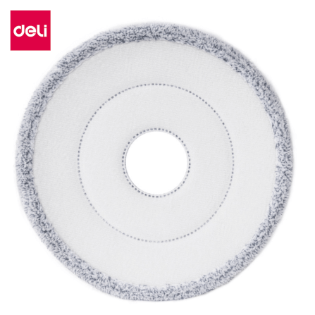 อะไหล่ผ้าม็อบไมโครไฟเบอร์ DELI VS1053-GR-01 ซึมซับได้ดี 25ซม. สีเทา_5